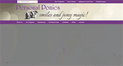 Desktop Screenshot of personalponies.org